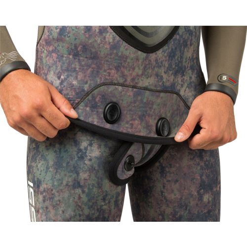 Cressi Seppia 7 mm – Profesjonalne spodnie do łowiectwa podwodnego z kamuflażem HD ()